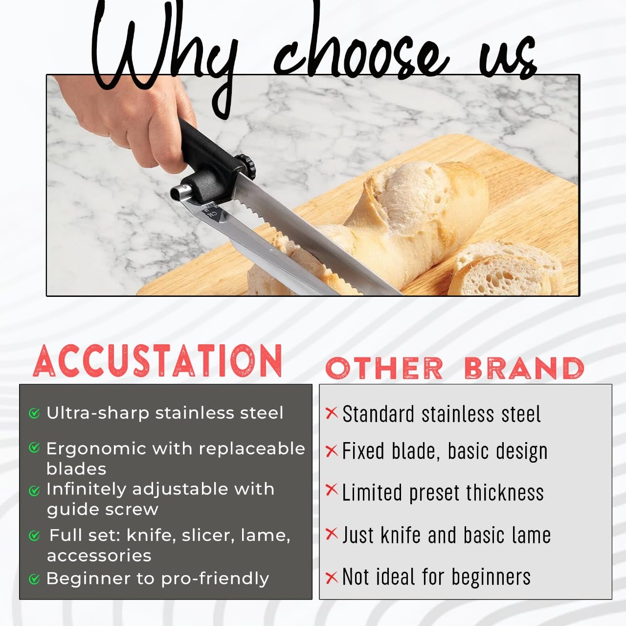 accuStation lame for scoring crust designs