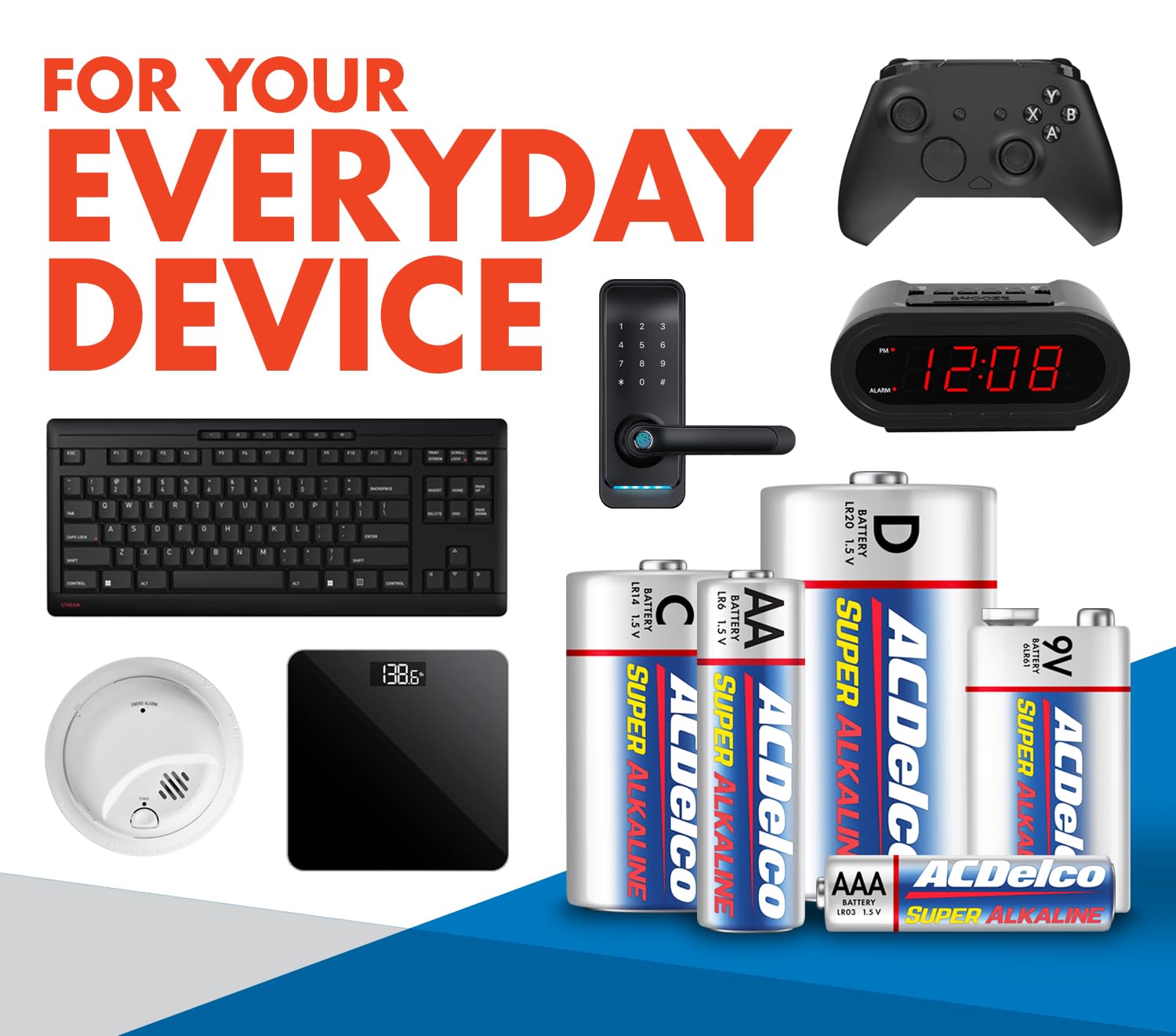 10-year shelf life ACDelco alkaline batteries