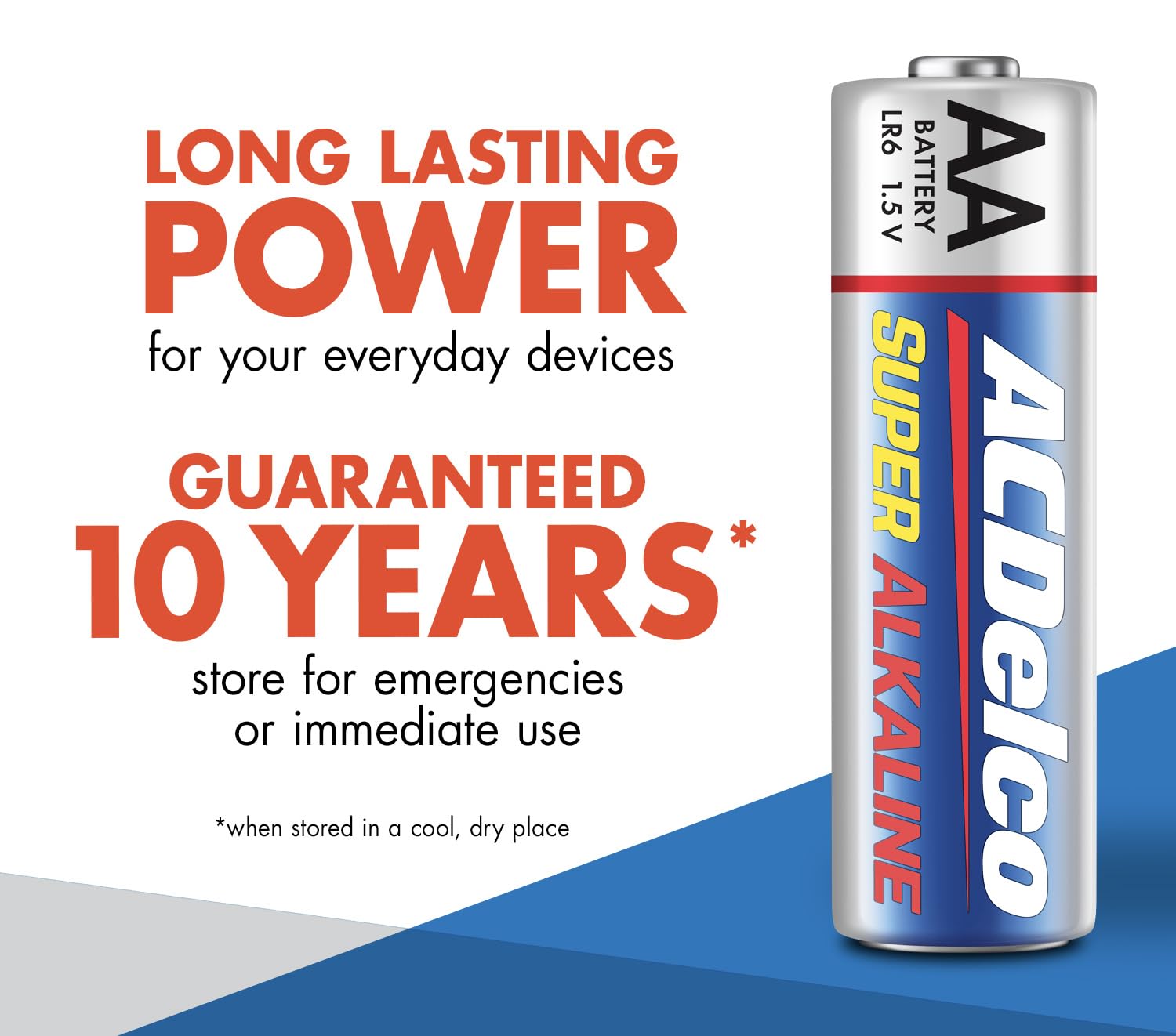 Mercury and cadmium free composition in ACDelco AA batteries