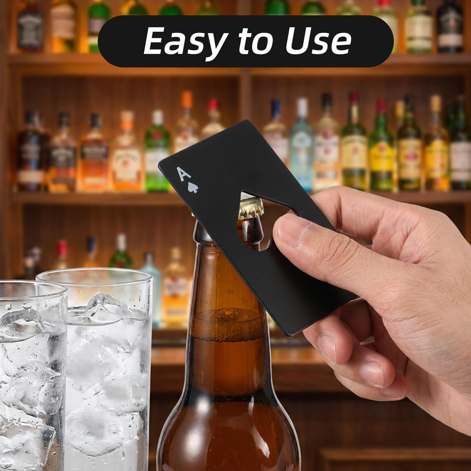 Ace Of Spades card bottle opener description alt text