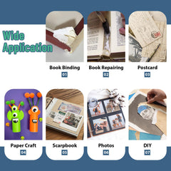 PVA adhesive dries clear for bookbinding and crafts