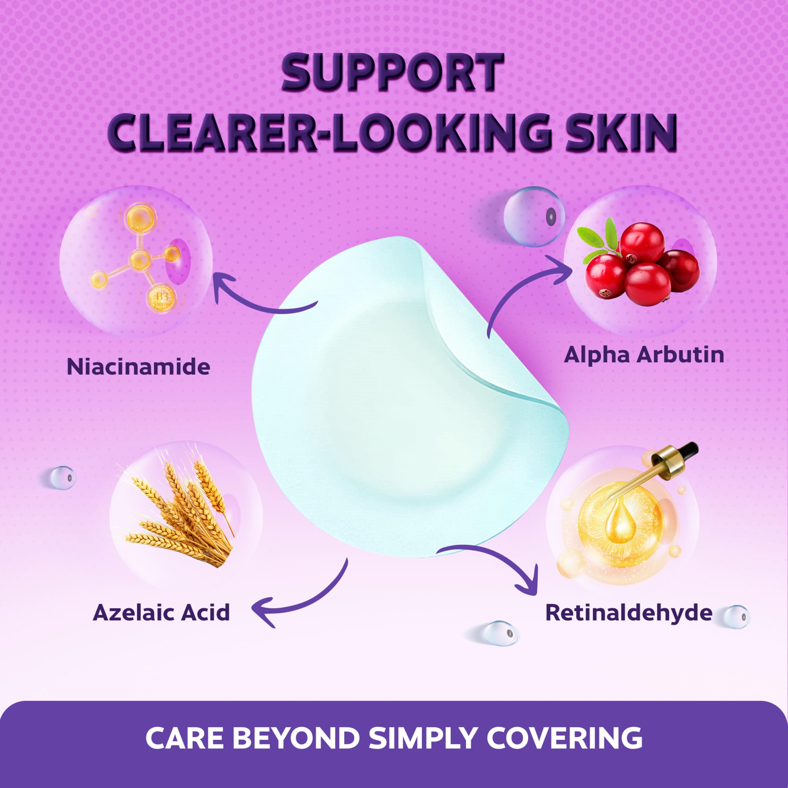 Acne dots patches designed for blemish care on skin