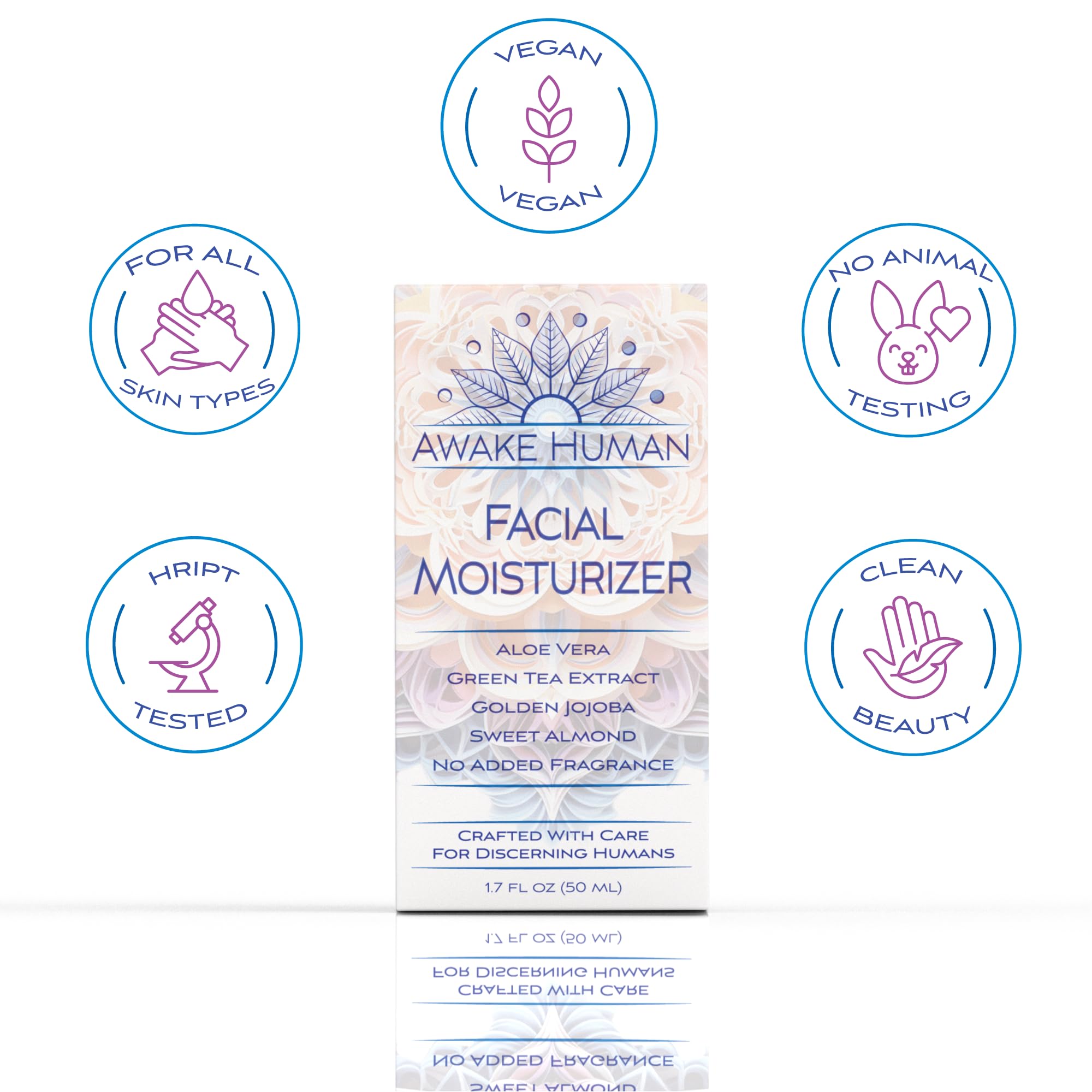 Acne-safe and anti-aging vegan moisturizer