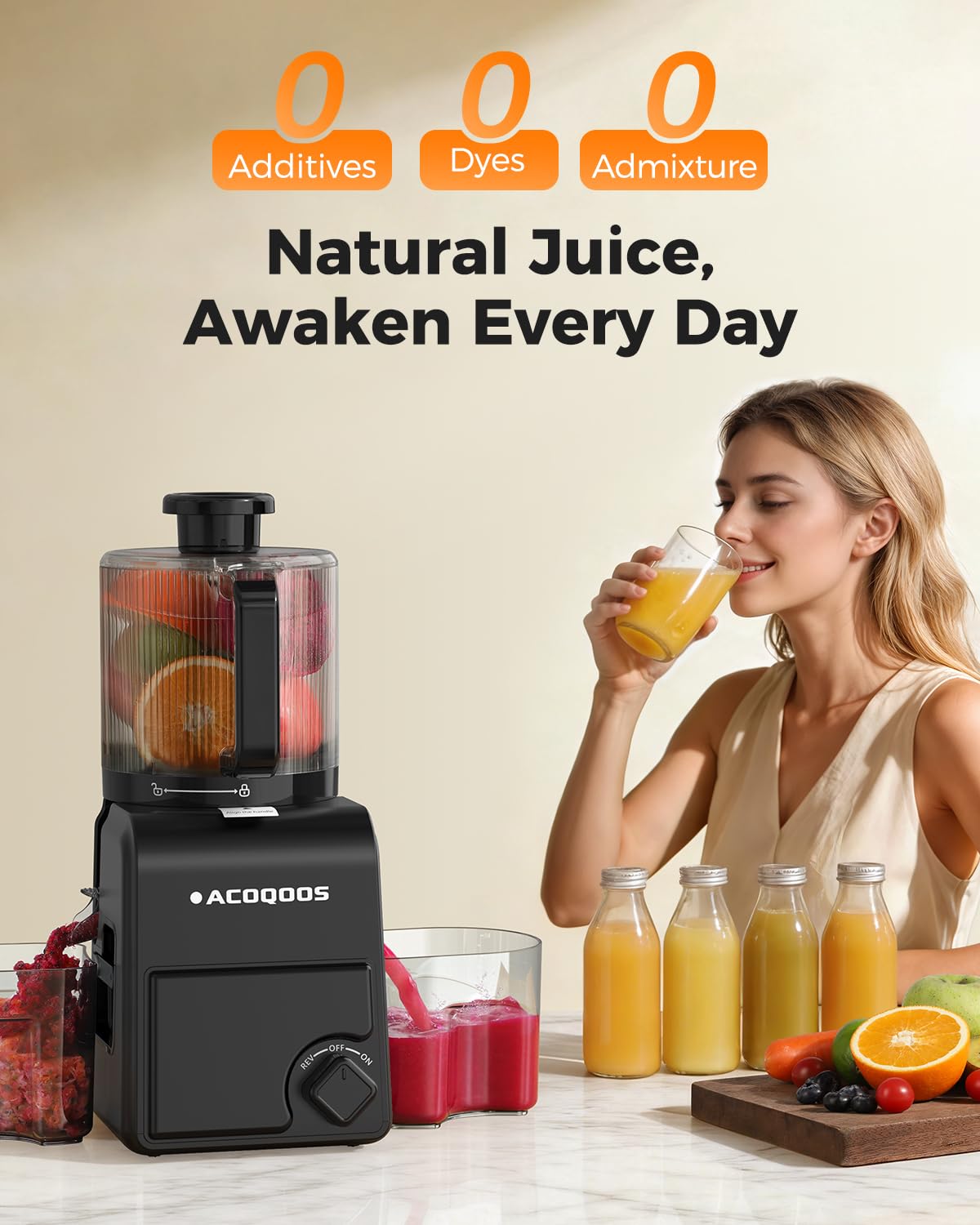 ACOOQOOS BPA free dishwasher safe detachable parts