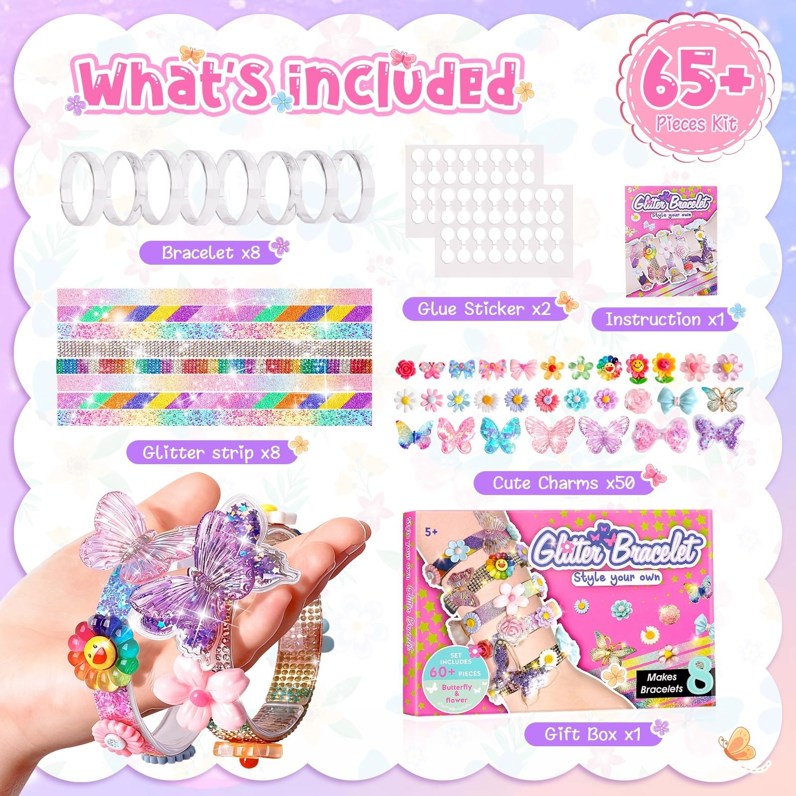 Gift idea for girls ages 5-12 bracelet making kit