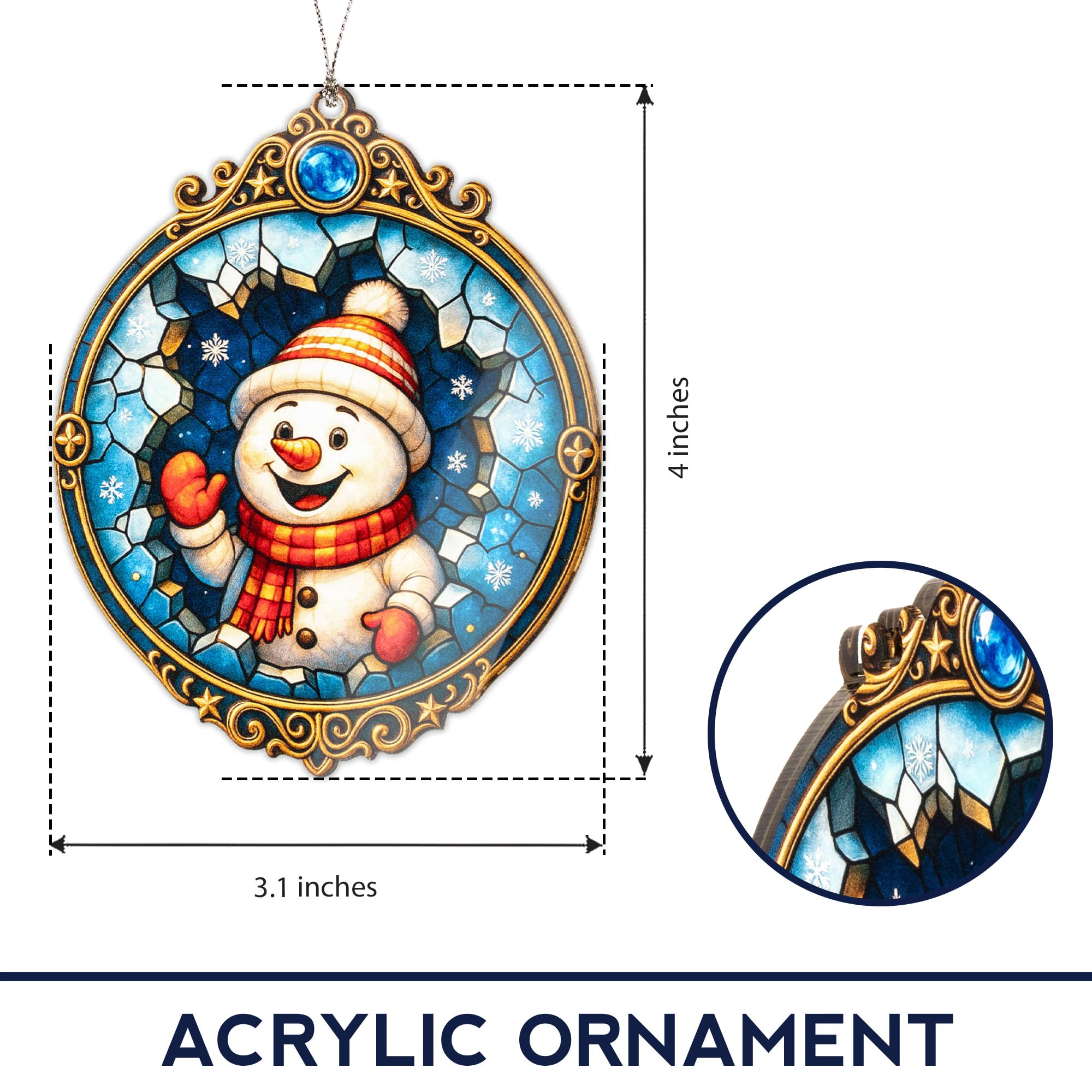 Acrylic Christmas Ornament 2025 decorative display