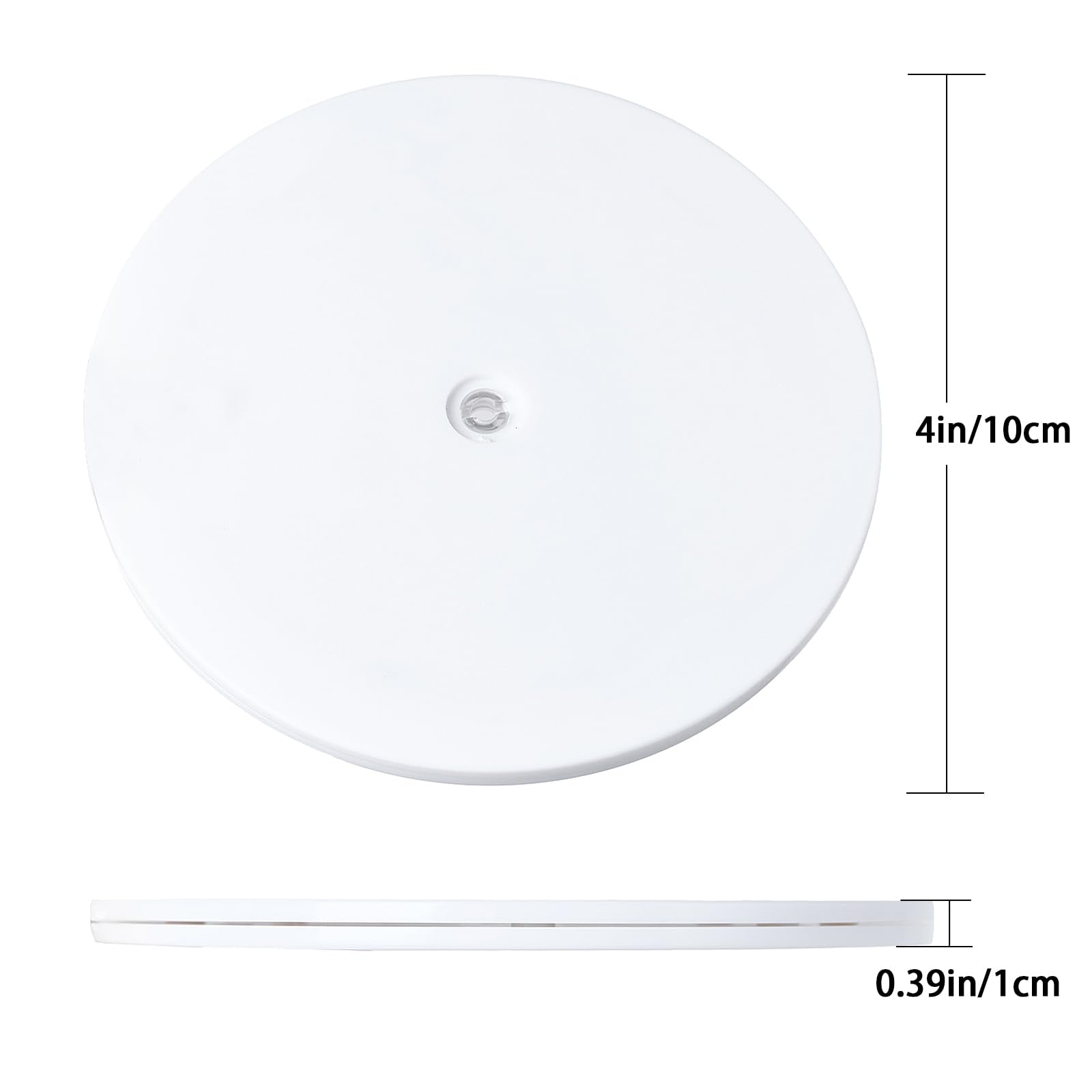 Acrylic Lazy Susan Turntable supports up to 20 lb load