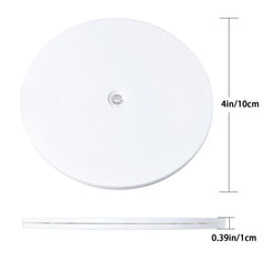 Acrylic Lazy Susan Turntable supports up to 20 lb load
