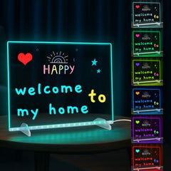 Acrylic exterior of LED Drawing Board with Colors