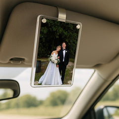 Acrylic magnetic photo holder for cars