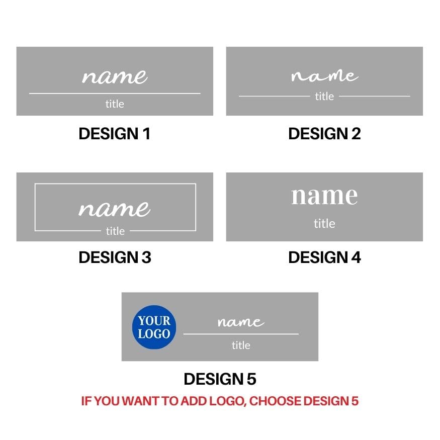 Clear background option for Custom LED Name Plate for Professionals