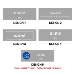 Clear background option for Custom LED Name Plate for Professionals
