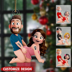 acrylic ornament with stainless steel ball chain included