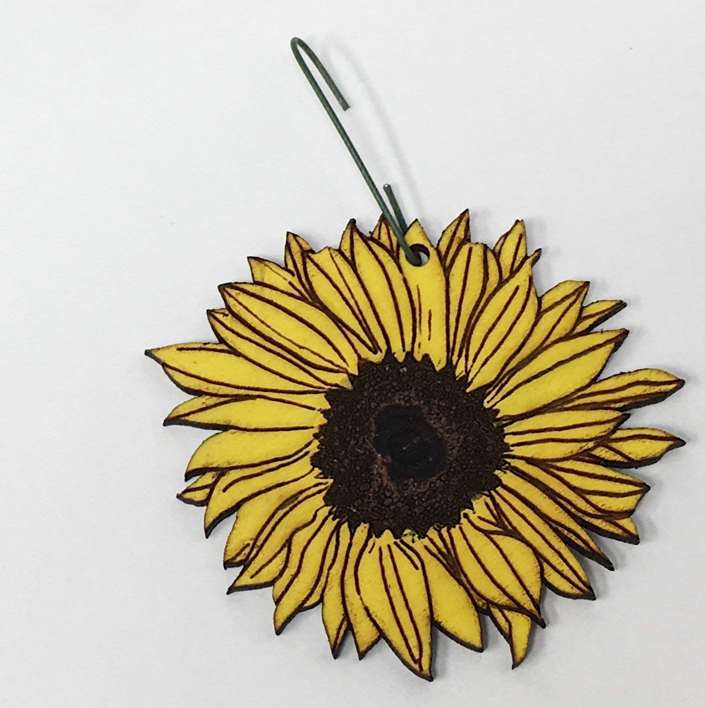 Sunflower ornament 3 inch for tree and gifts