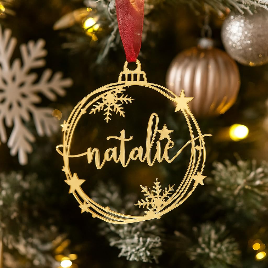 Ornamental decorations made from acrylic wood and stainless steel