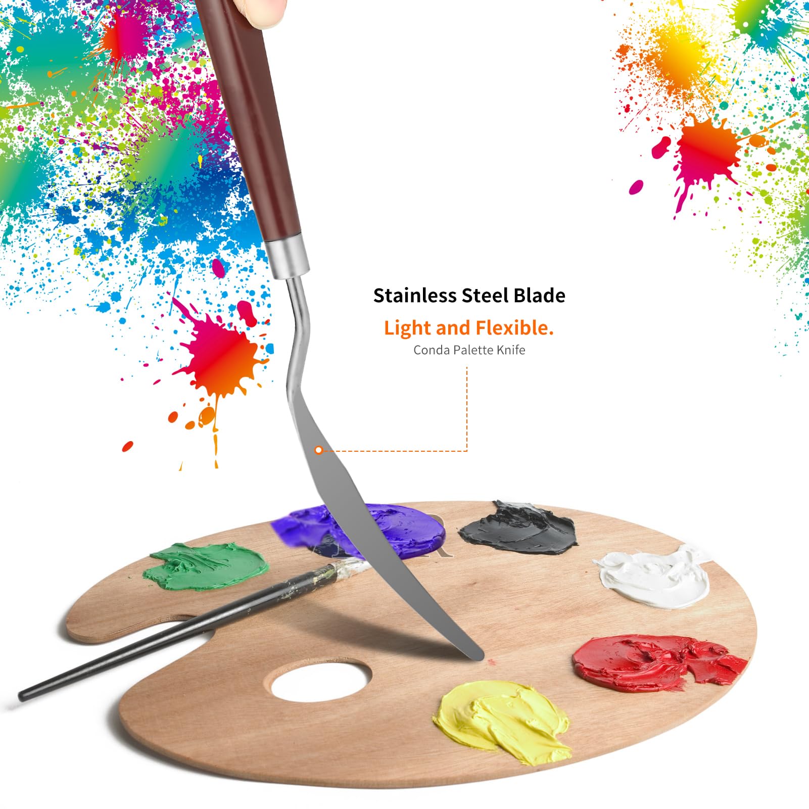 Acrylic painting knives set five pieces
