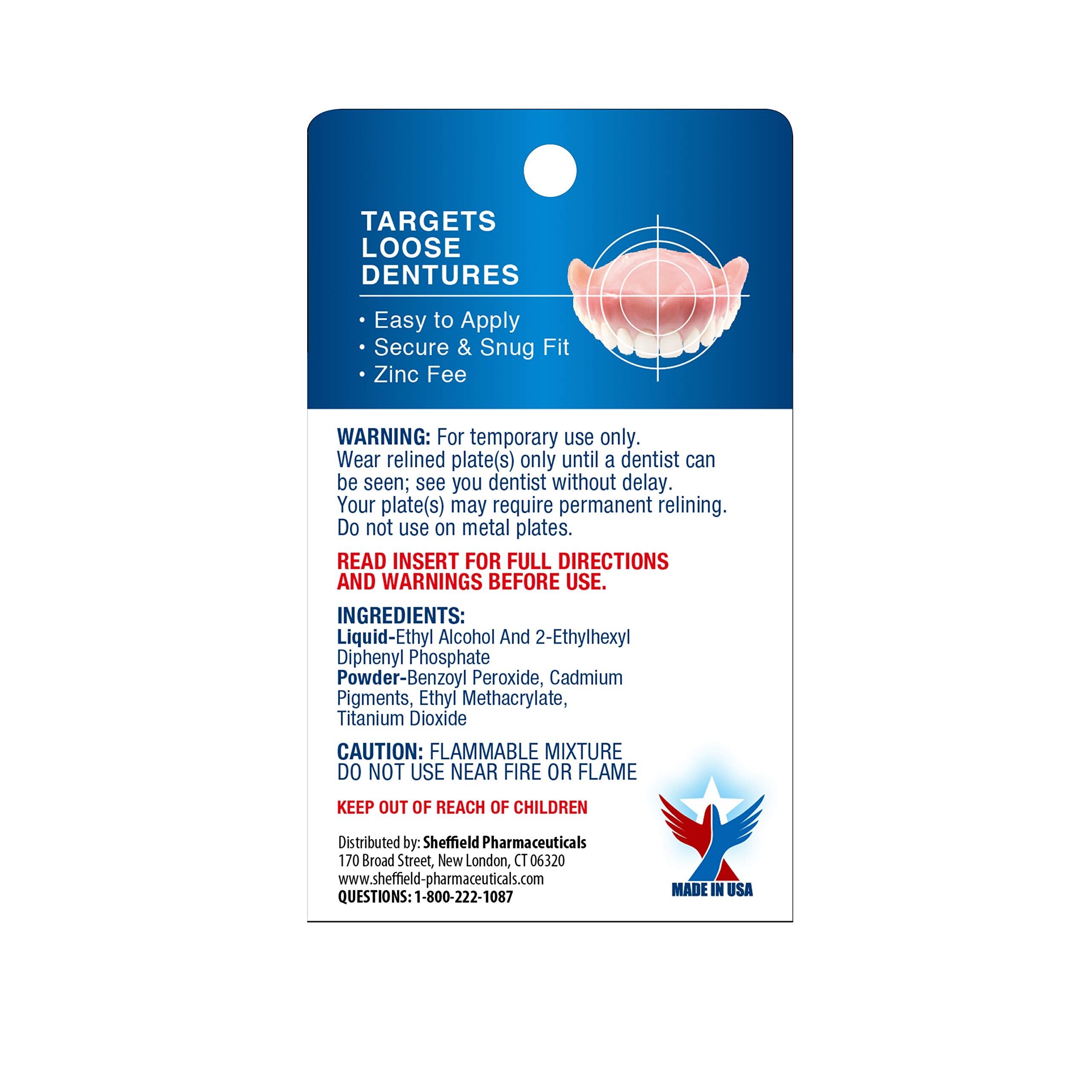 Acryline Advanced Formula Denture Reliner upper and lower dentures image