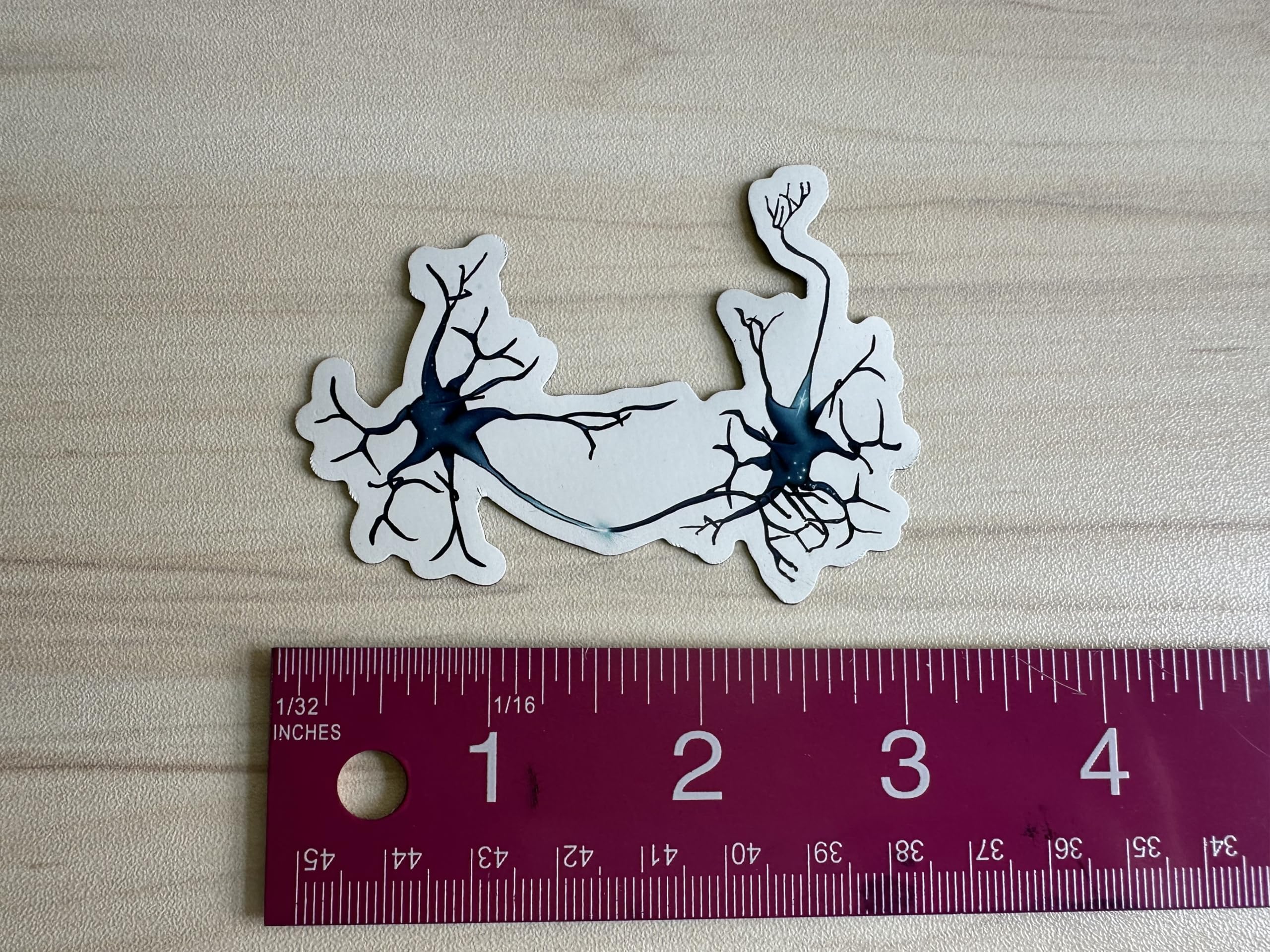 Action potential between multipolar neurons illustration