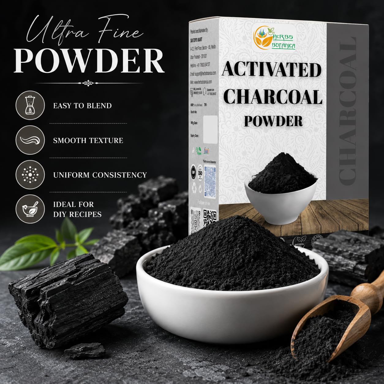 Soap making and DIY skincare with charcoal powder