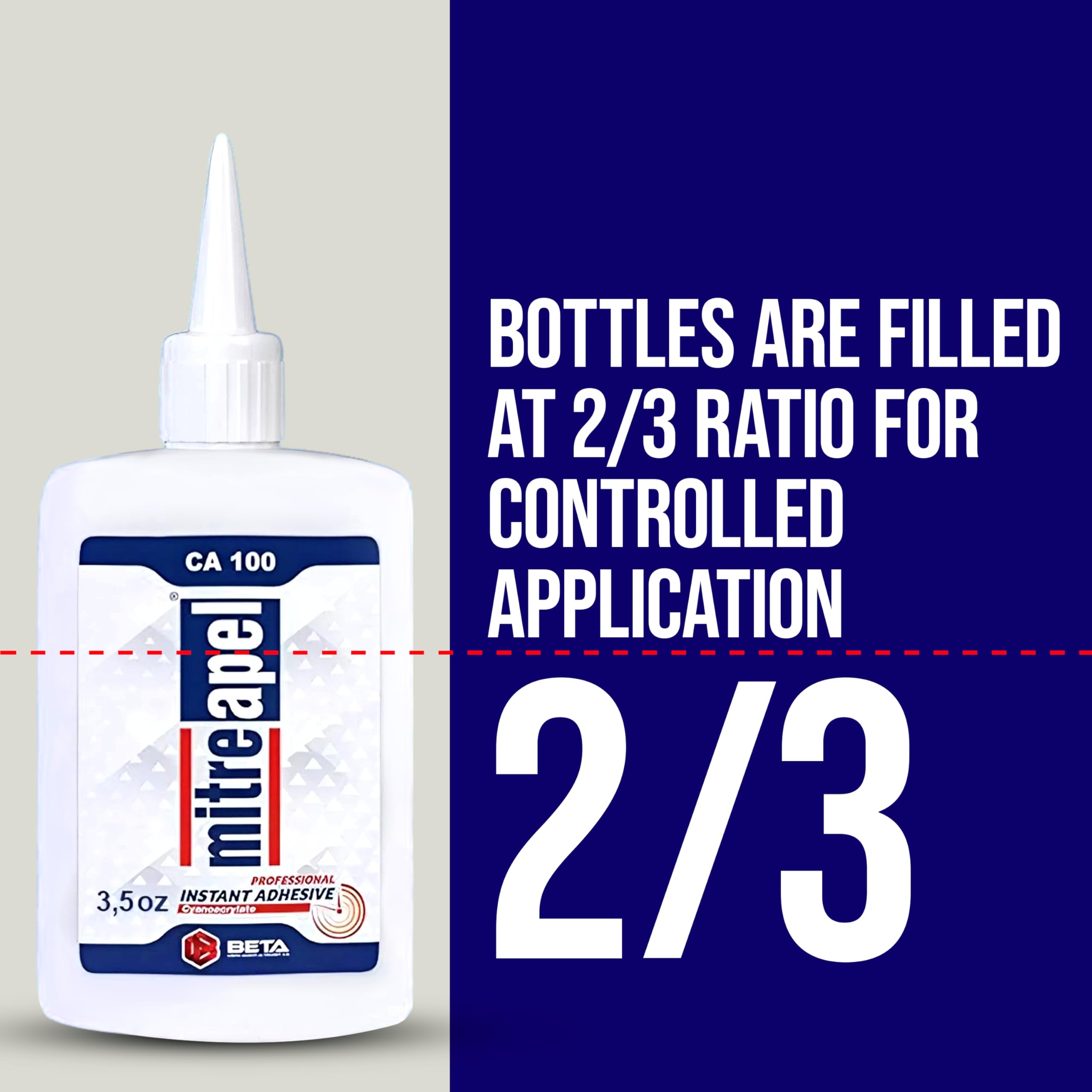 Repair task using MITREAPEL CA Glue with Activator