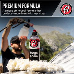 pH neutral formula Adam’s Mega Foam Car Wash Soap