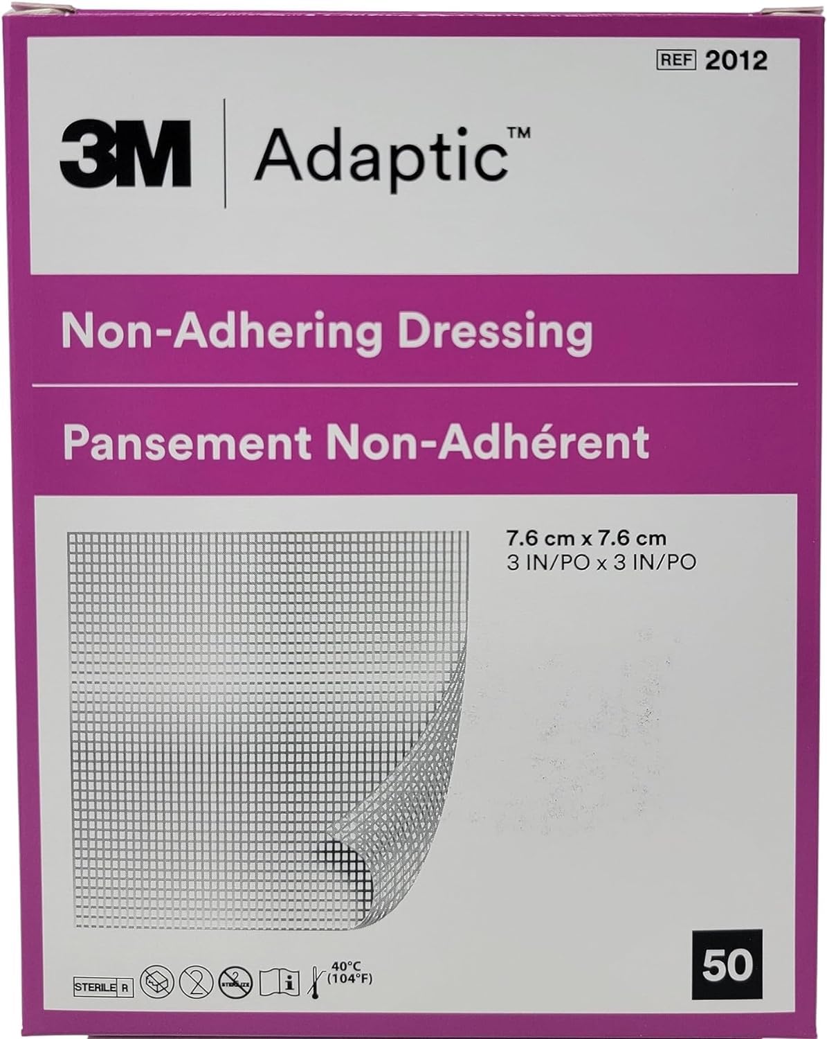 Adaptic Non-Adherent Dressing 3x3 box of 50 packaging