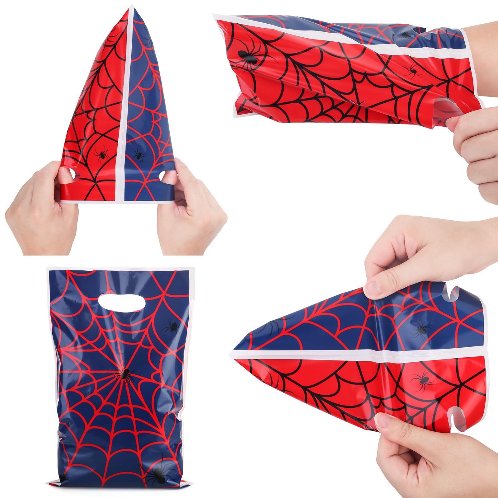 Blue bag with spider web design from ADARRO set
