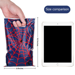 40pcs spider web design party bags with die-cut handles
