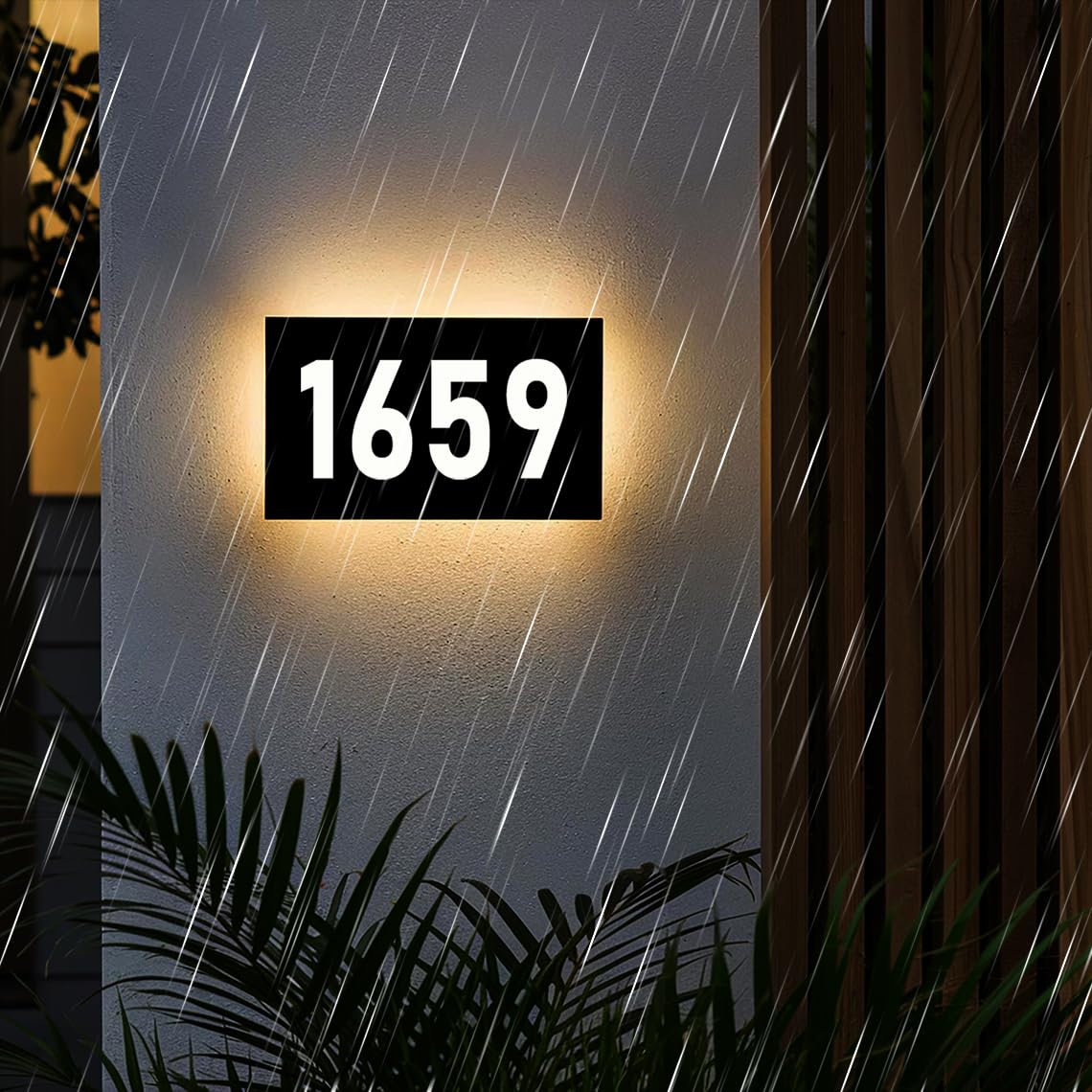 Address plaque modern design for homes