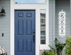 Weather resistant address plaque for exterior use