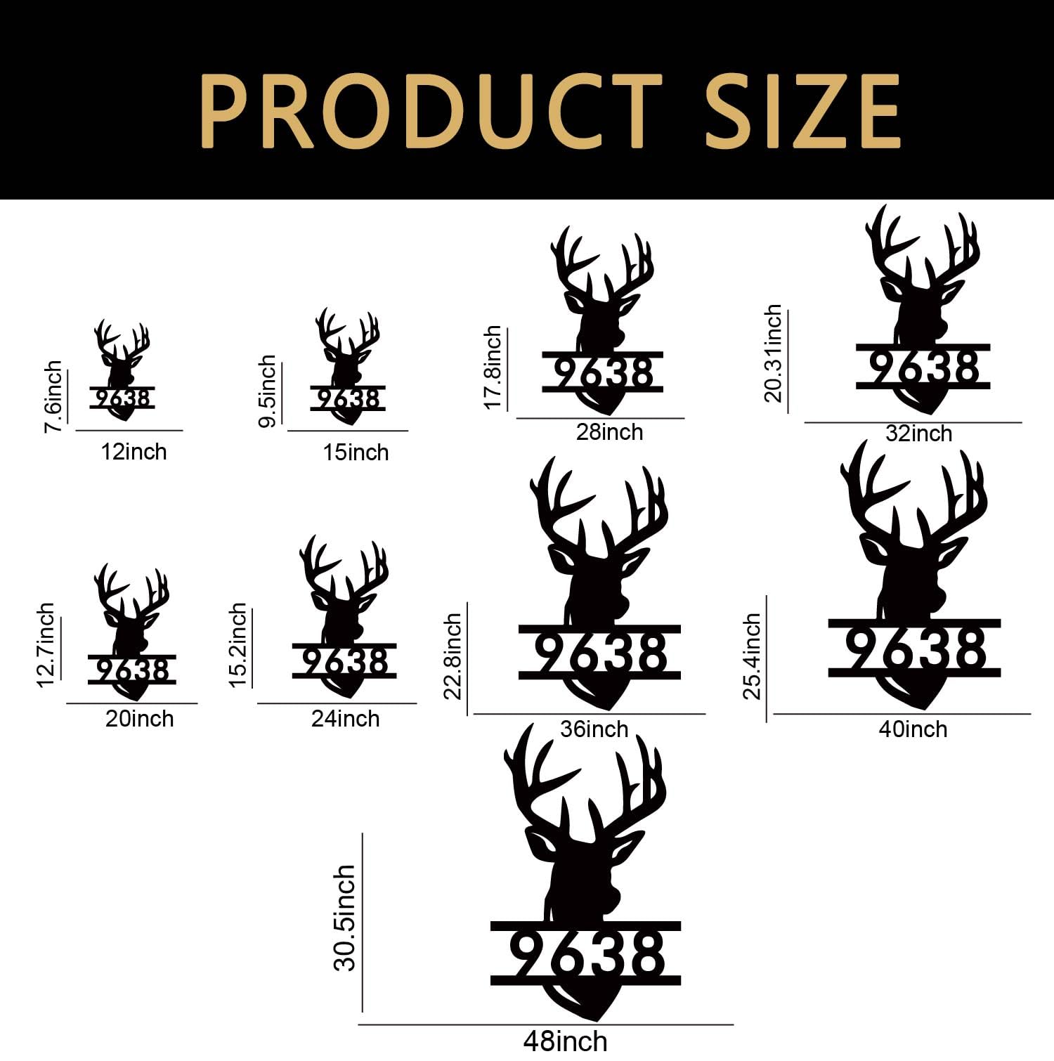 Address Yard Sign suitable for walls doors or yard