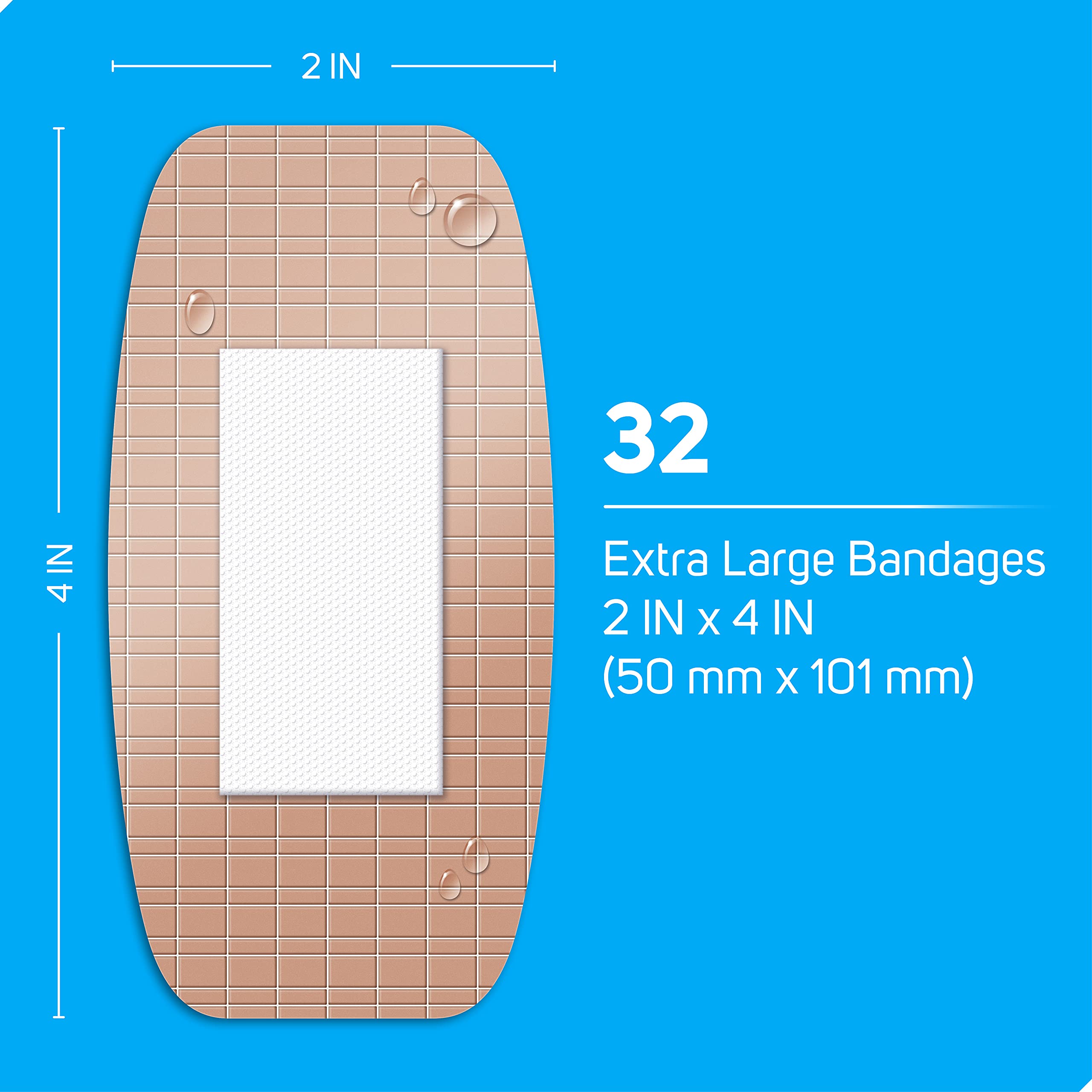 Care Science extra large adhesive bandages seal design close up