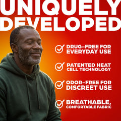 Adhesive cord-free ThermaCare heat wrap