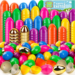 Adisher 150Pcs Easter Eggs colorful plastic set