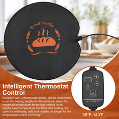 Warming mat with adjustable 59-140°F temperature control