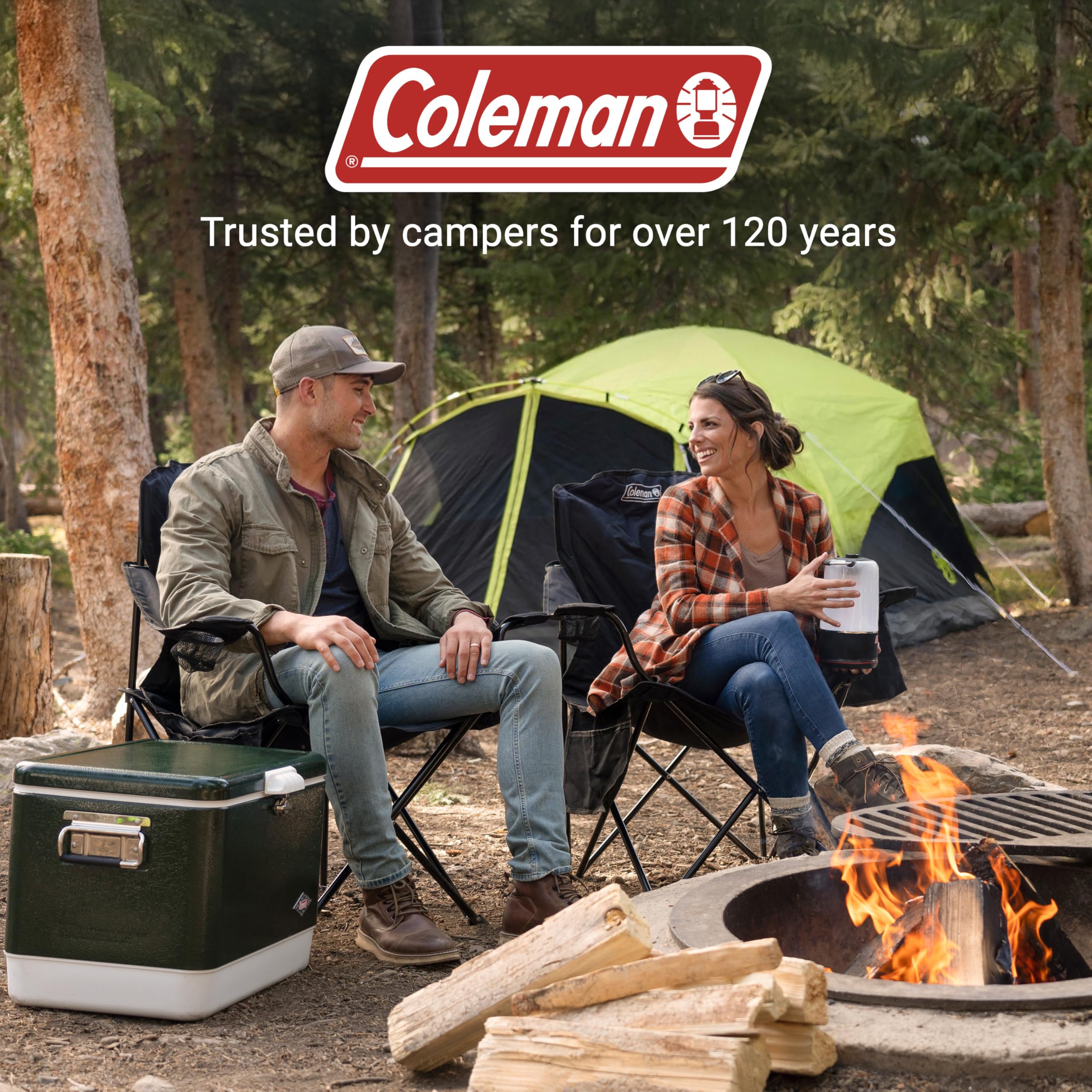 Carry bag included with Coleman portable camping chair