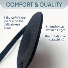 Elastic adjustable strap with buckle for secure wear under glasses