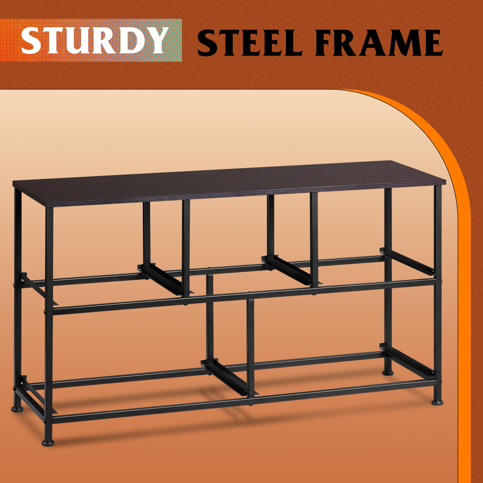 Adjustable feet on WLIVE dresser to protect floors