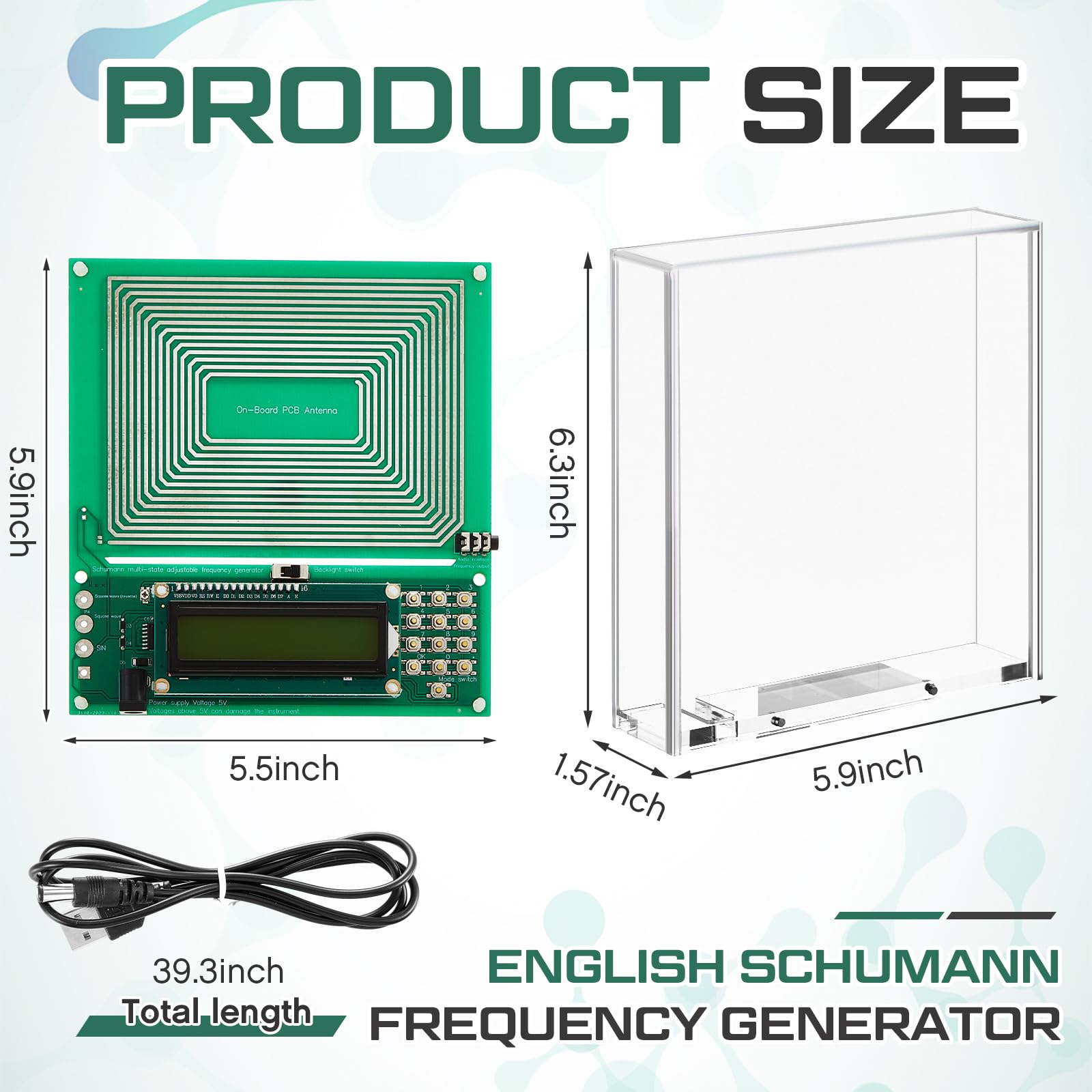 USB powered desktop Schumann Resonance Generator