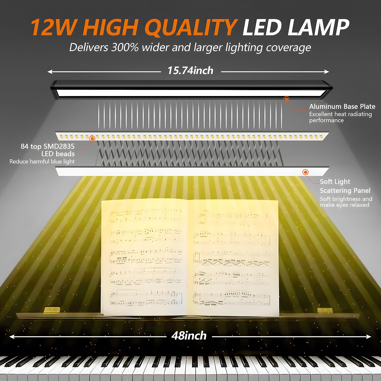 Auto-off timer and memory function on TonyEst piano light