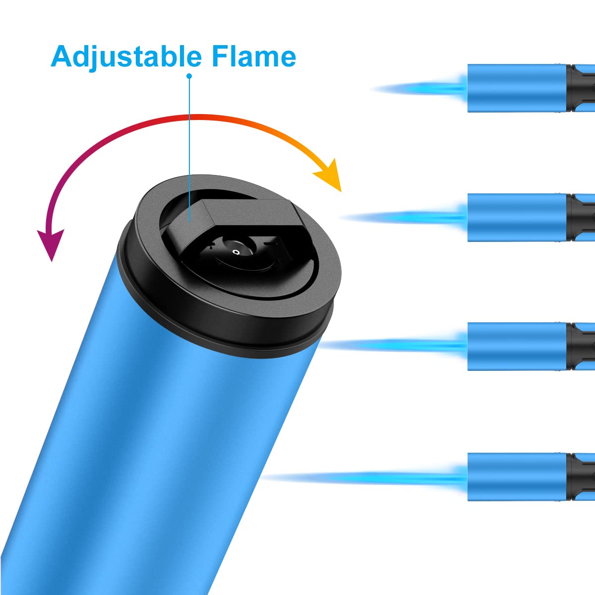 2 pack TOPKAY wind resistant torch lighters