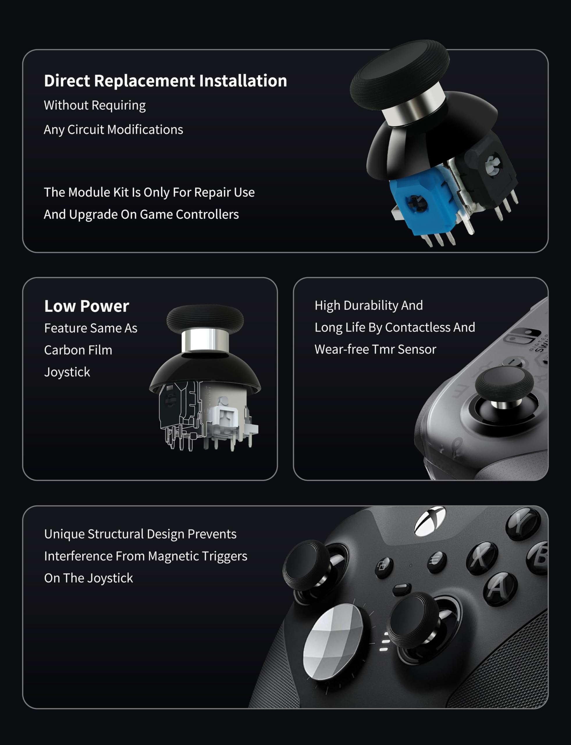 adjustable tension joystick kit wrench included