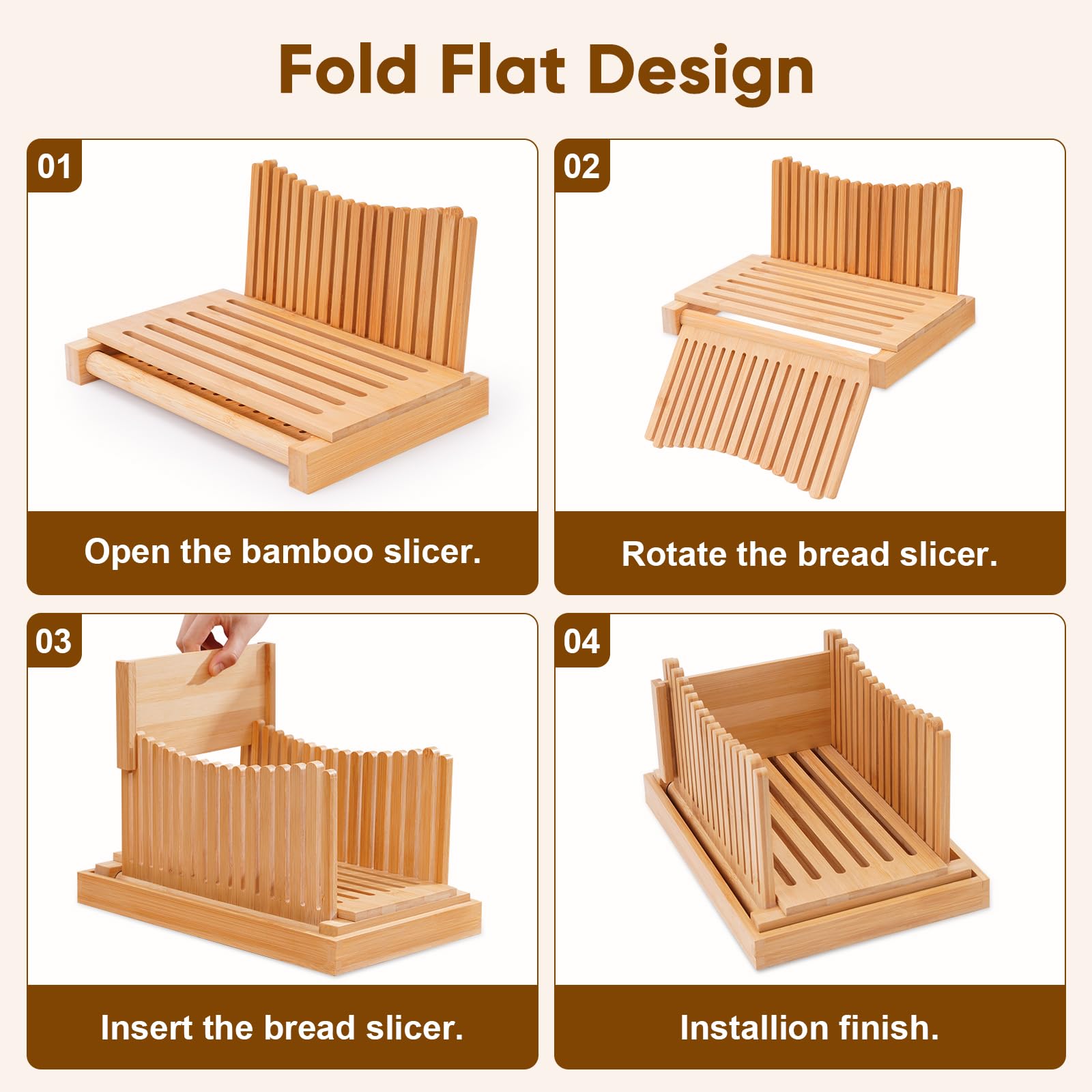 Smooth wooden surface easy to wipe clean for hygiene