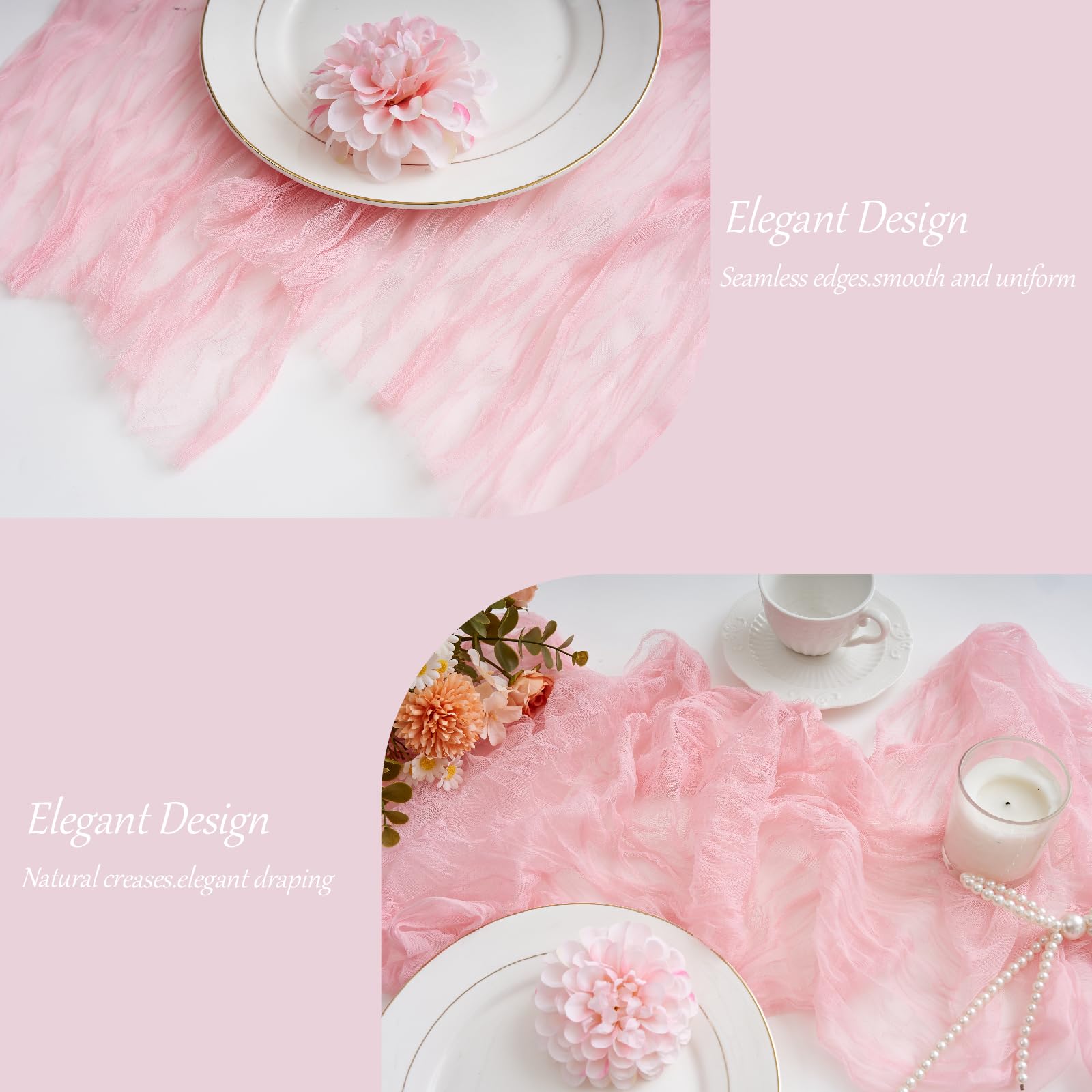 Boho wedding baby shower decor table runner