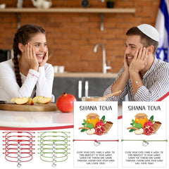 24-count Rosh Hashanah gift set includes bracelets cards bags