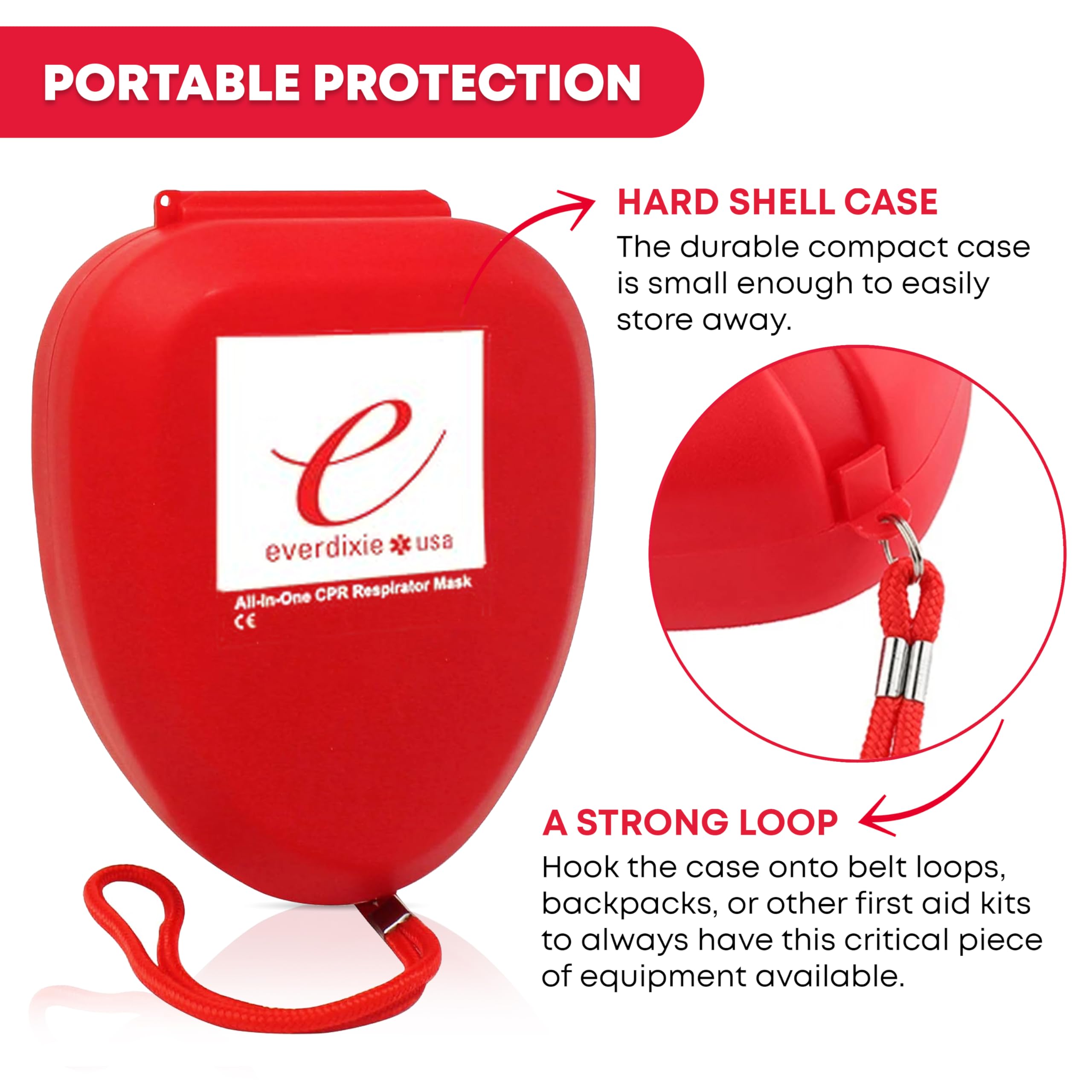 Latex-free CPR mask suitable for all ages