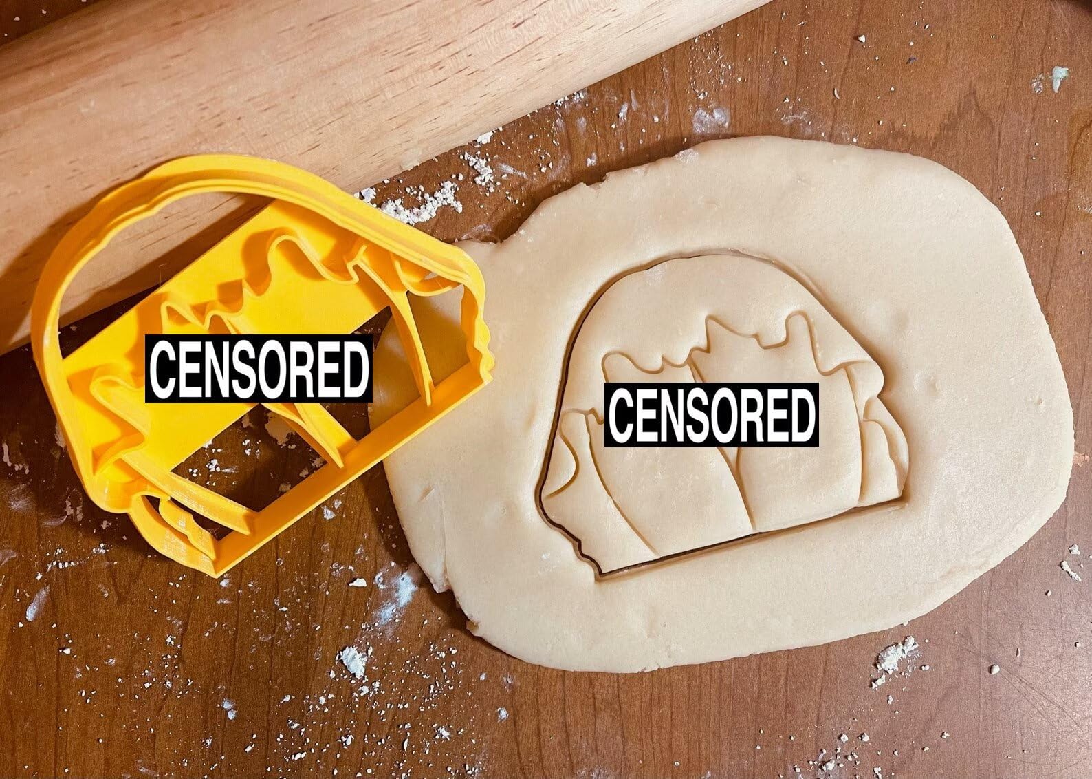 Adult cookie cutter designed for bachelor and bachelorette party celebrations