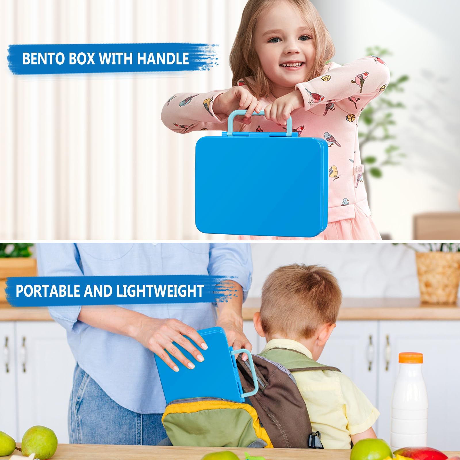 Dishwasher safe under 80°C and freezer safe lunch box