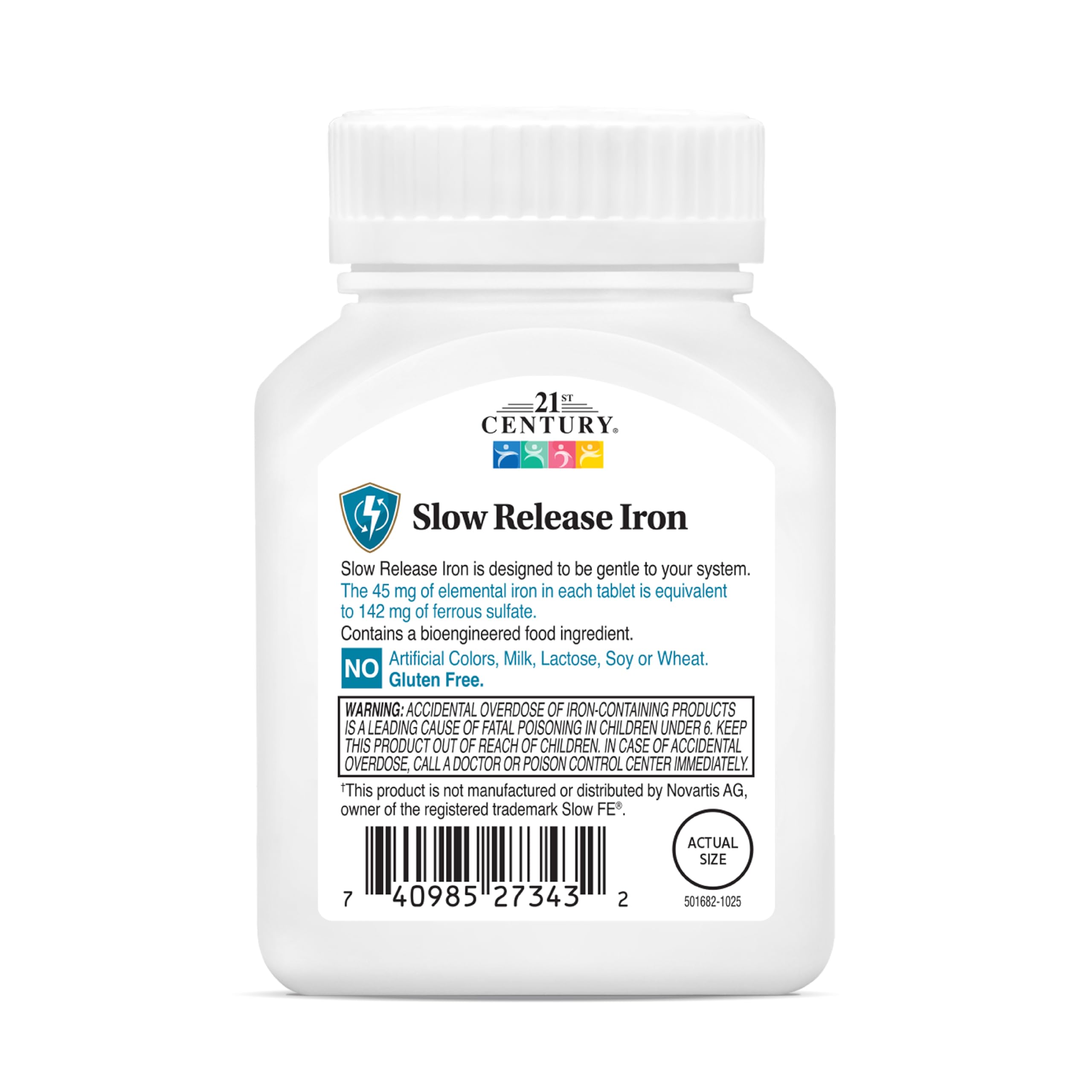 Compare with Slow FE iron ingredients packaging