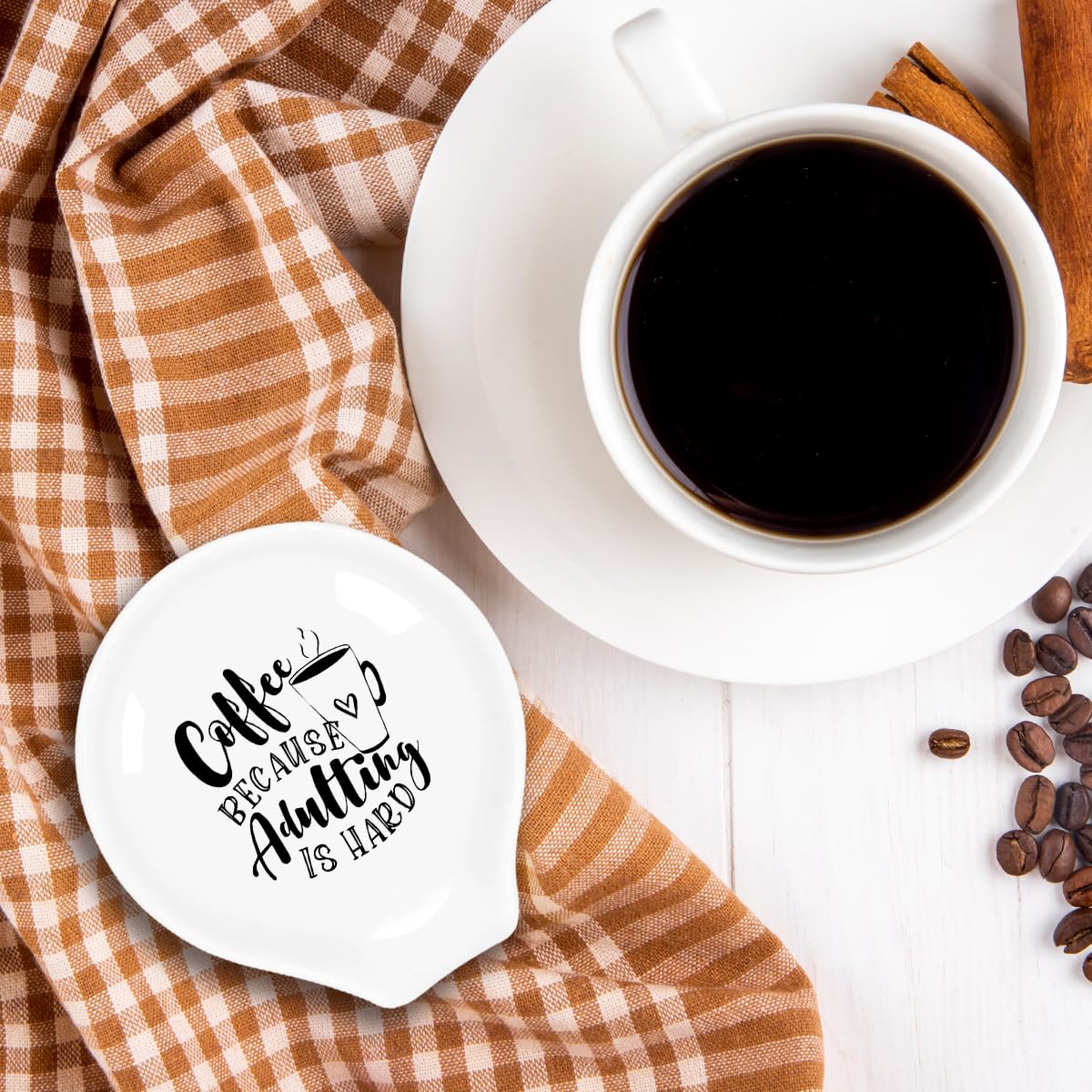 Adulting is hard sign spoon rest gift idea